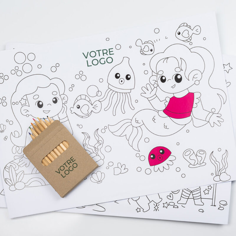 Set de table coloriage